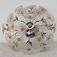 Wonderful Gold and Transparent Murano Glass Ceiling Light Flower