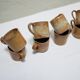 Série de 8 tasses et sous tasses vintage en grès