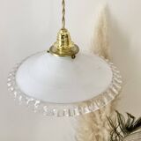 Pendant lamp, portable lamp, old opaline