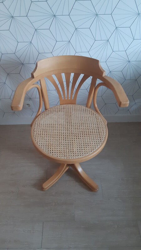 Fauteuil de bureau pivotant ZPM Radomsko - années 50.