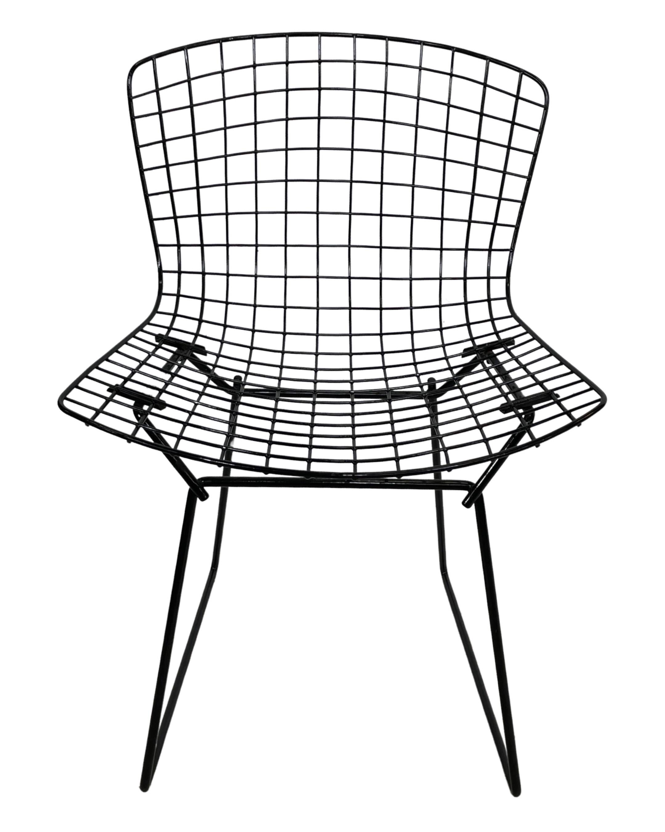 Harry Bertoia Chair 420 "wire" Knoll International in black