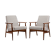 Pair of fox armchairs from the 60s