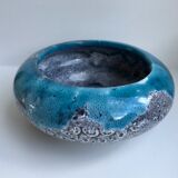 Cendrier bleu fat lava en céramique