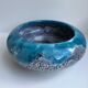 Ashtray blue fat lava ceramic