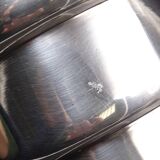 Silver metal ice bucket circa 1950