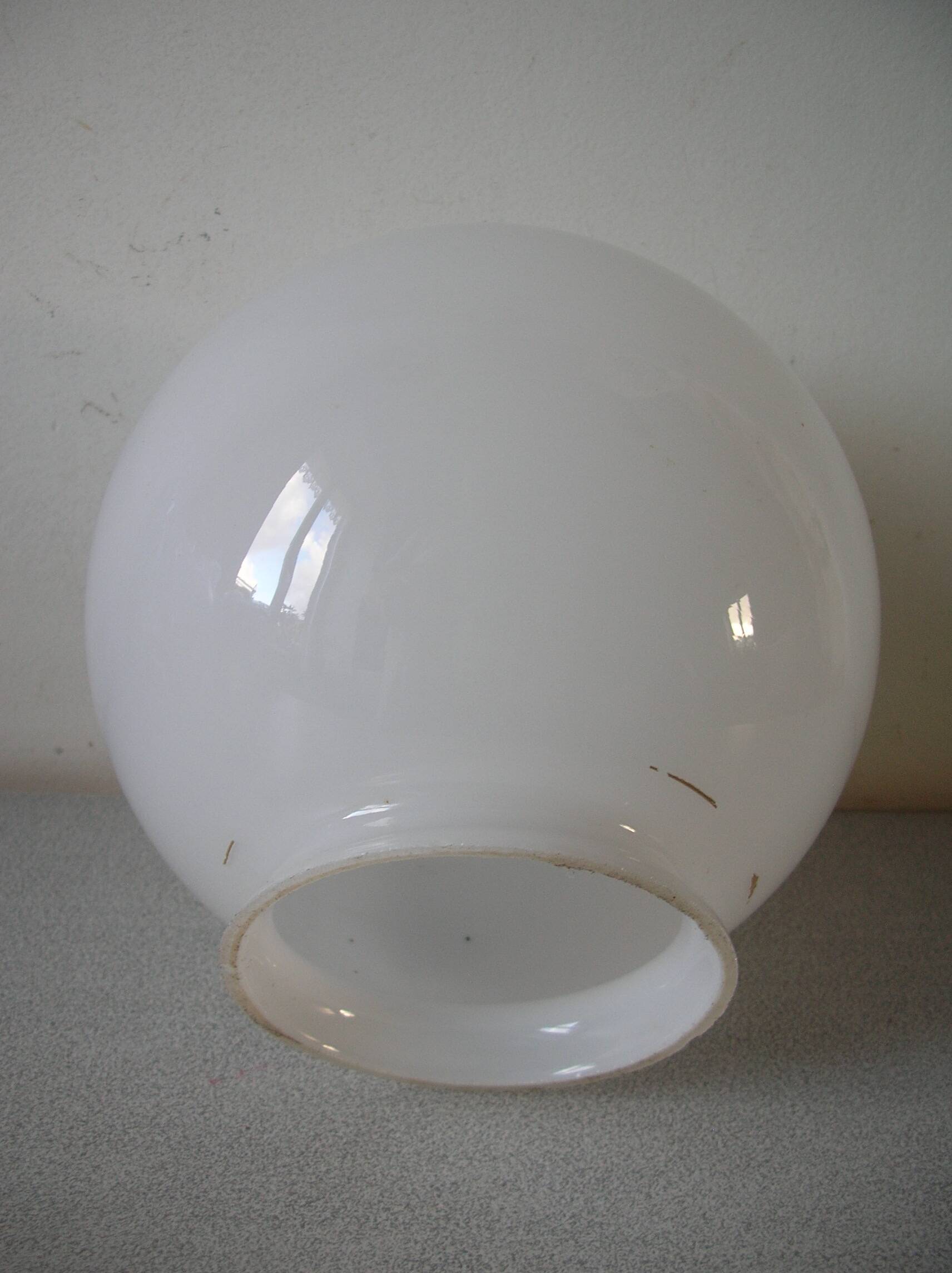 Old globe lampshade ball sphere glass lamp chandelier lighting fixture n°06/11B