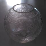 Vase ball engraved floral pattern