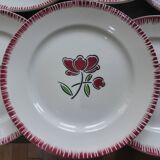 Set of 6 flat plates Badonviller 200868