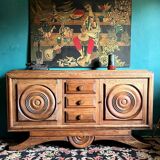 Buffet, Charles Dudouyt, vers 1940, Art déco, brutalisme, modernisme