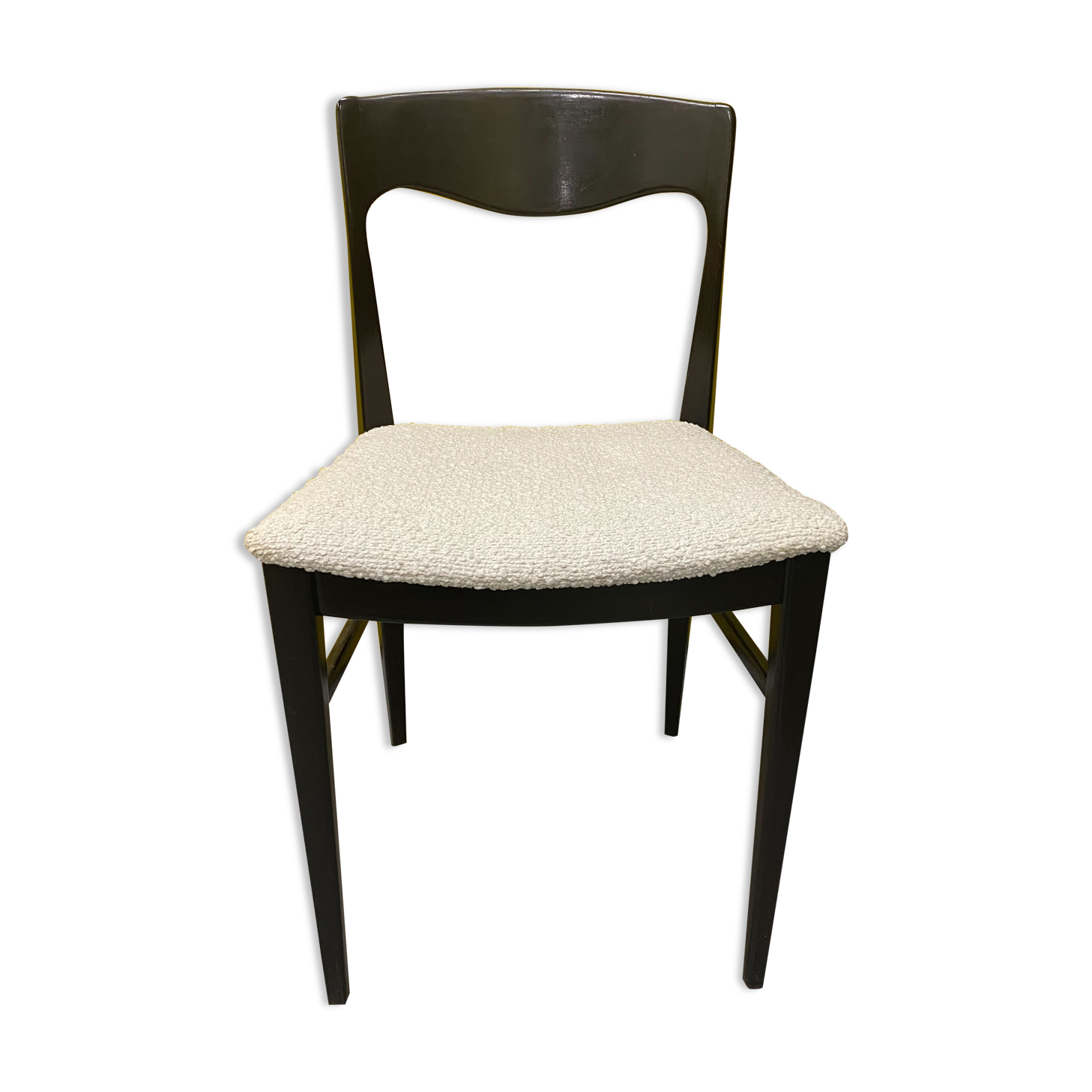 Scandinavian chair reupholstered buckle