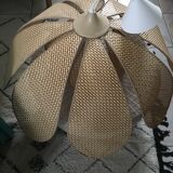 Flower hanging caning vintage rattan