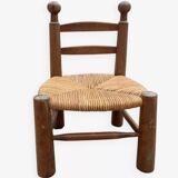 Brutalist chair attributed to Charles Dudouyt