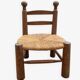 Brutalist chair attributed to Charles Dudouyt