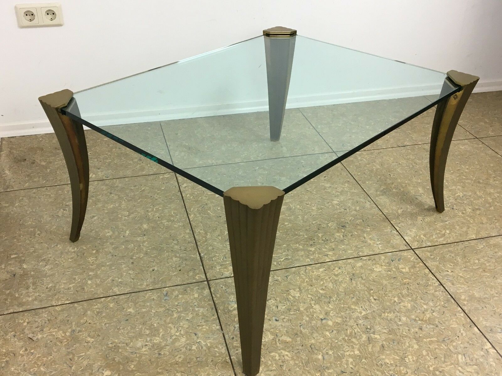 Bronze coffee table by Peter Ghyczy 60/70