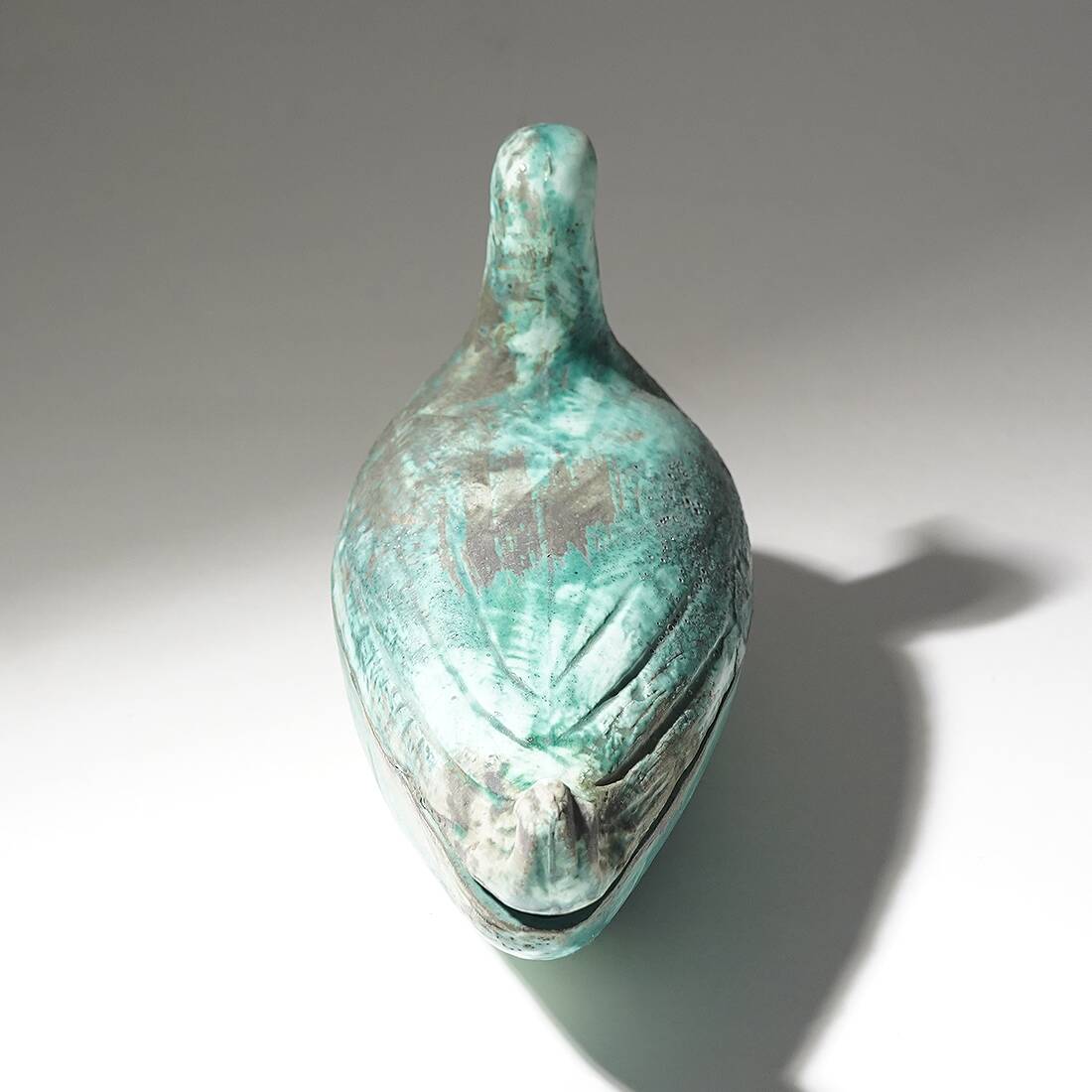 Ceramic box in the shape of a bird, 1960s