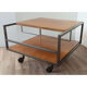 Vintage rolling coffee table by George Frydman circa 1960