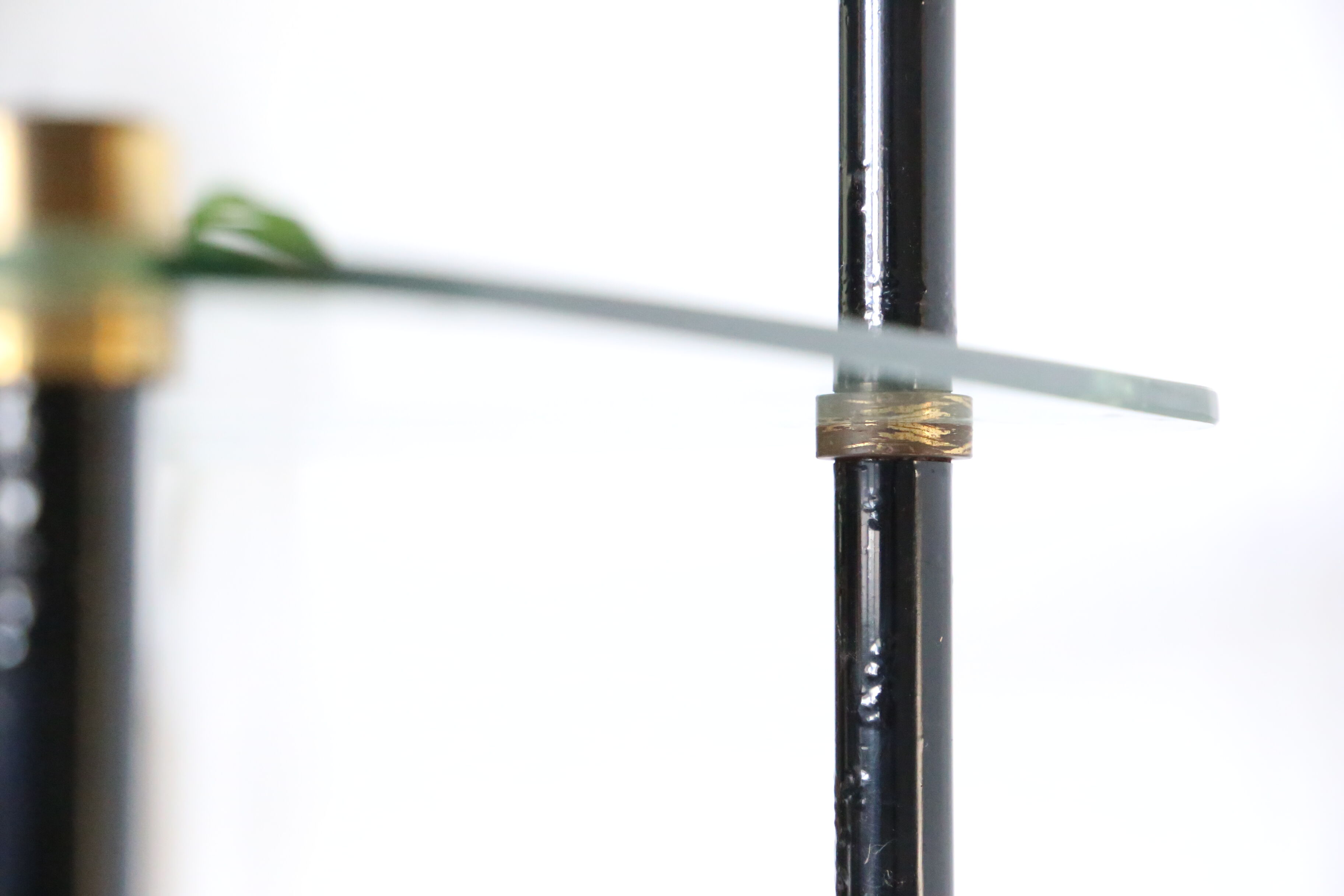 Glass coffee table, display, Dakora Nantes, 1950