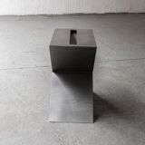 Contemporary stainless steel side table by Lena Coupez, Belgium, 2024