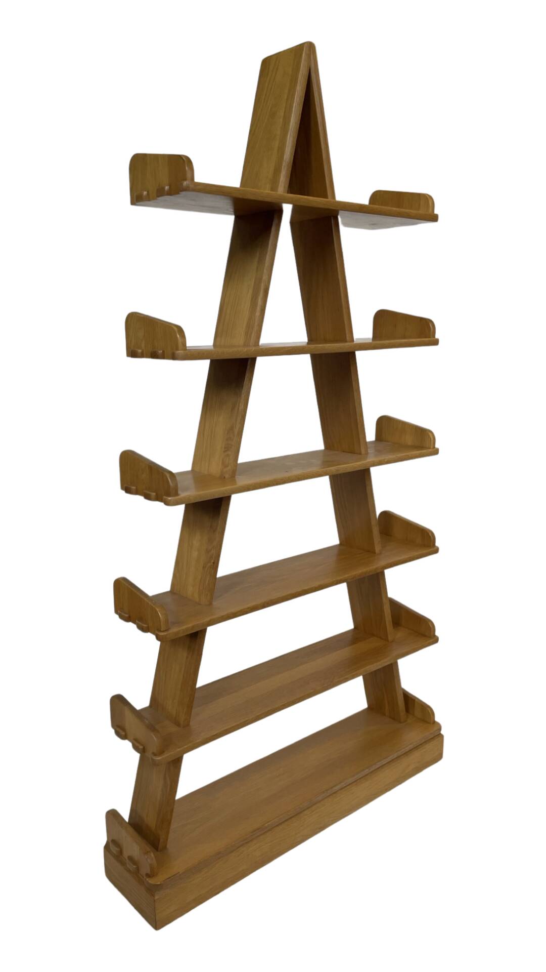 Vintage pyramid cabinet bookcase solid wood design