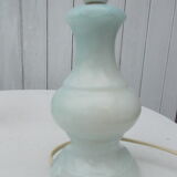 Pair of light blue alabaster lamps