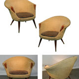Living room sofa and 2 chairs original Nanna Jorgen Ditzel and