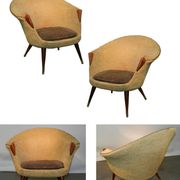 Living room sofa and 2 chairs original Nanna Jorgen Ditzel and