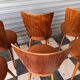 Set of 8 Baumann bistro chairs