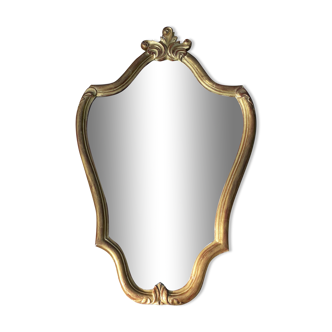 Gilded mirror in wood and plaster 81 x 50 cm