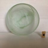 Baguier vide poche pâte de verre verte H