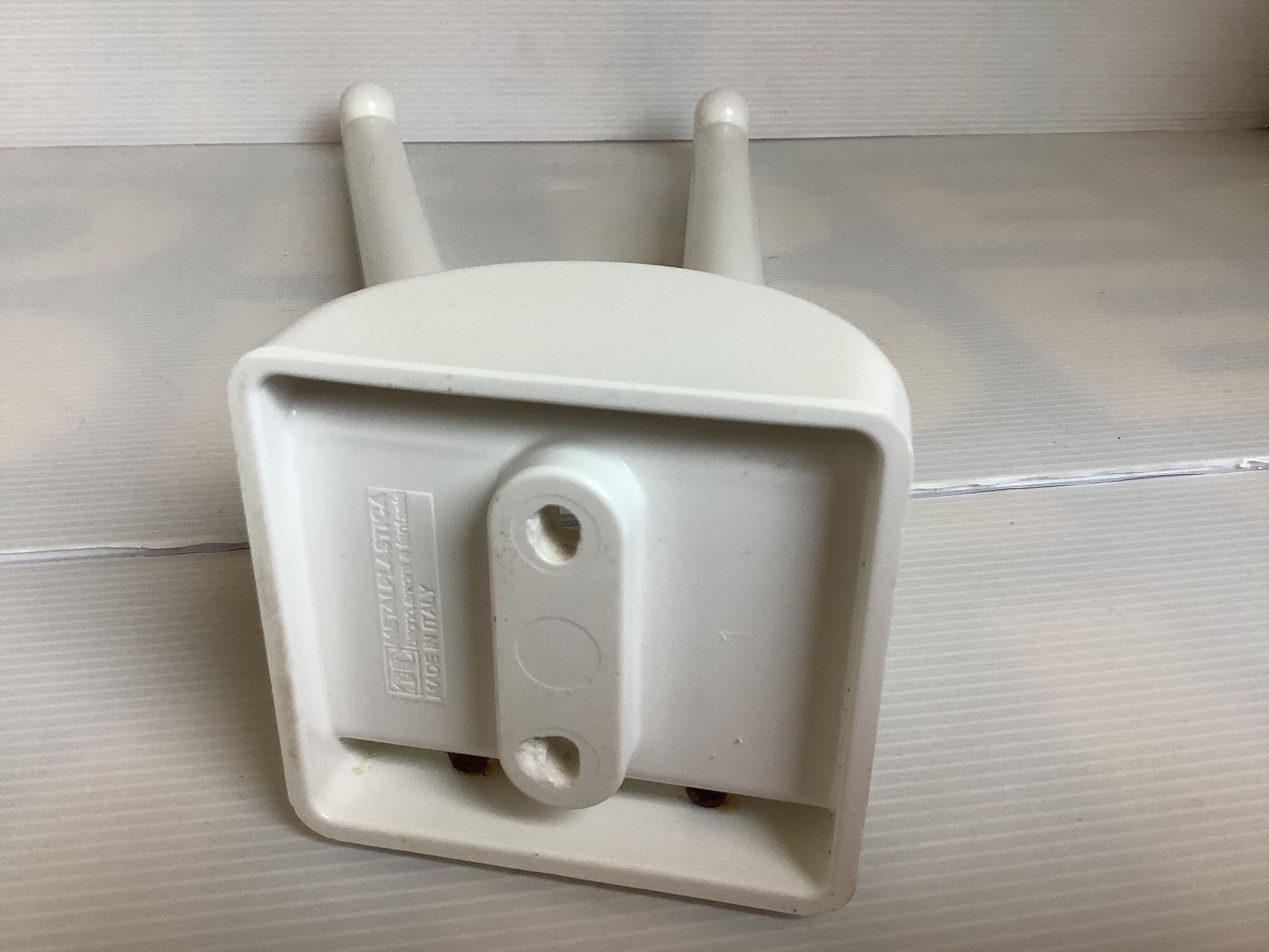 Towel rack white Space age Italy metal plastica