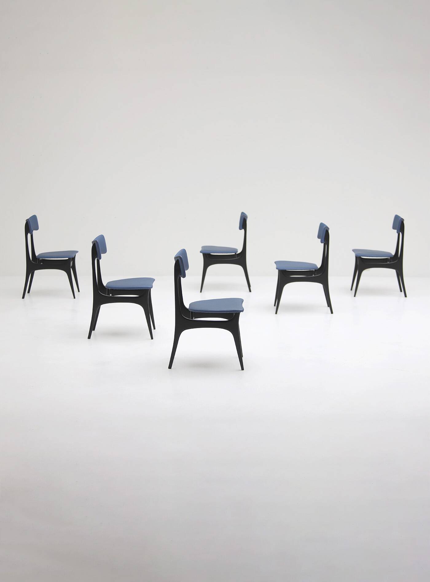 set of six Alfred Hendrickx S3 dining chairs for Belform