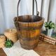 Old bucket in wood & metal 19th century