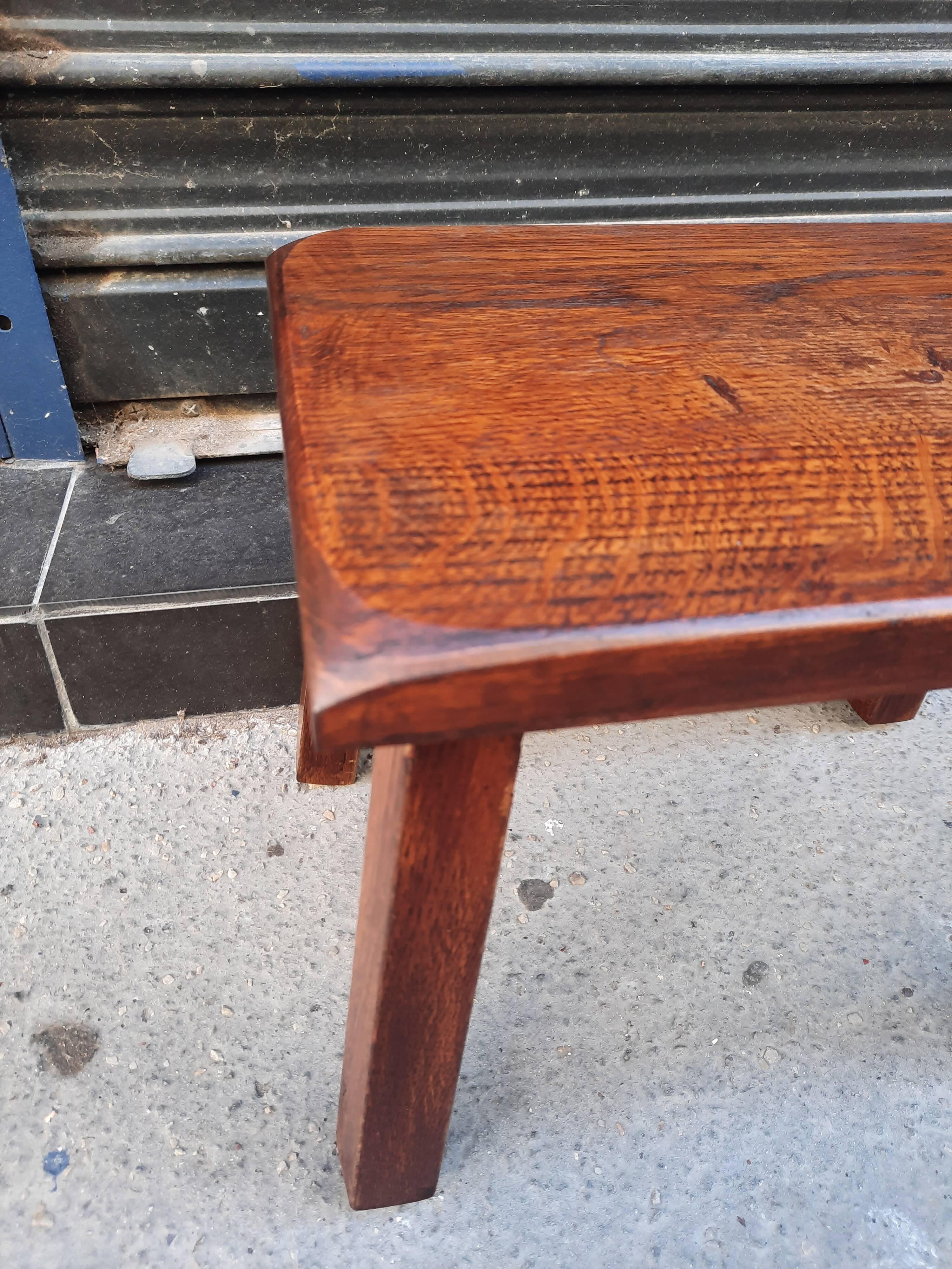 Solid wood stool