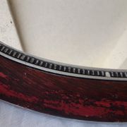Miroir ovale en bois