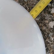 White opaline lampshade from the 1940s