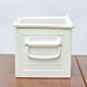 Caisse schafer blanc crème restaurée