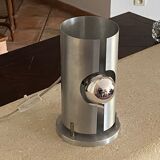 "Space age" lamp 1970 Curved aluminium.