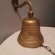 Bronze bell with stem vintage