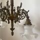 Brass chandelier with 6 branches
