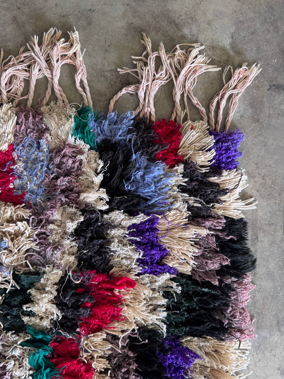 Antique multi-colored Berber rug