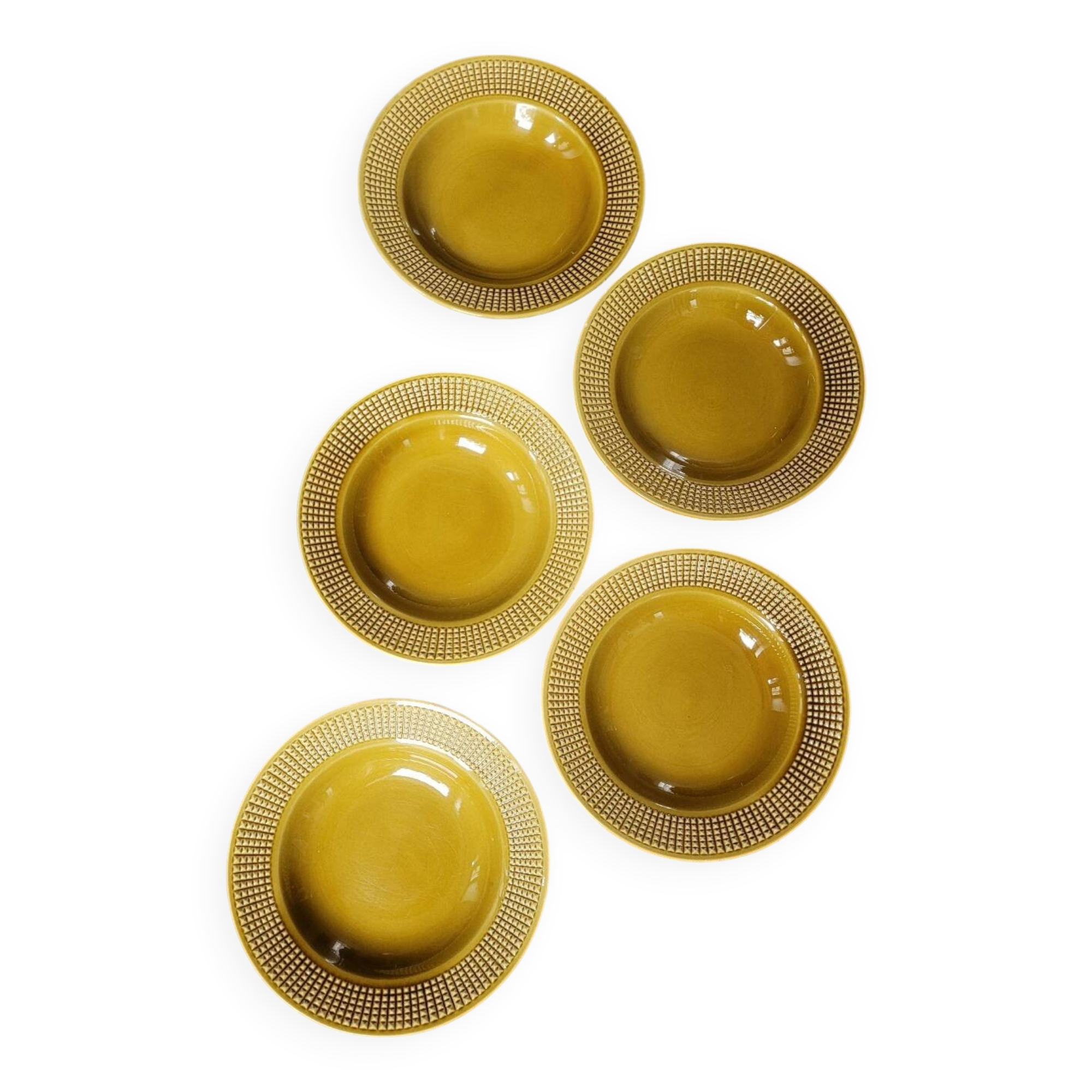 Lot de 5 assiettes creuses Niderviller