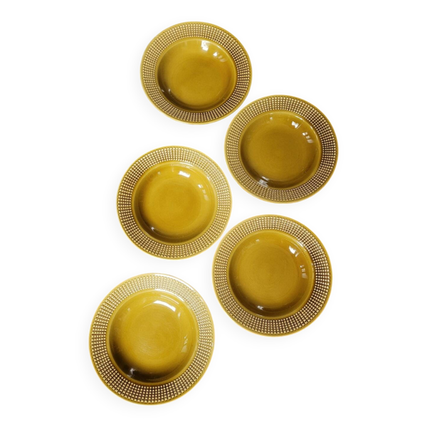Lot de 5 assiettes creuses Niderviller