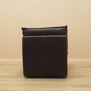 Brown leather armchair, Italian design, 1960s, production: Italy