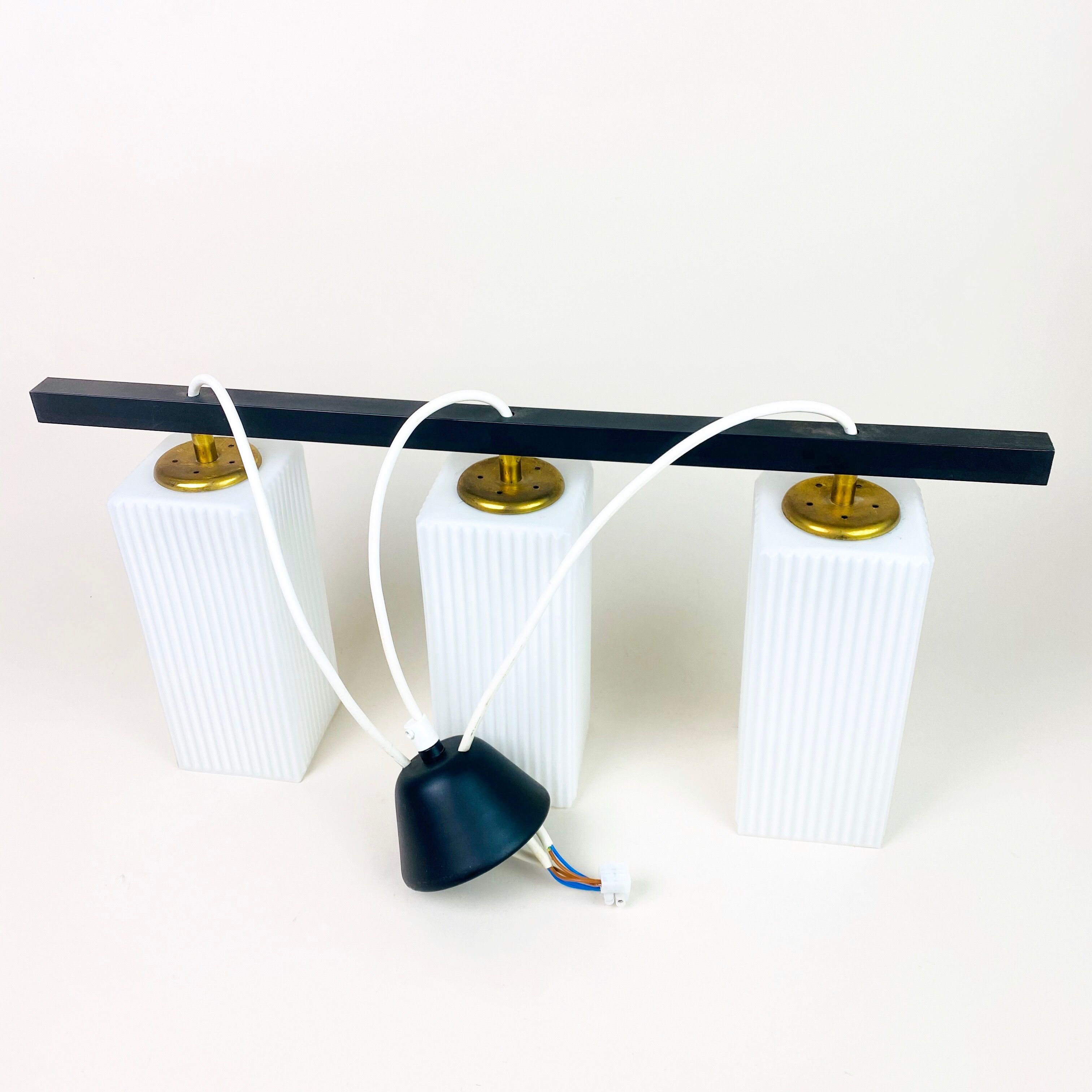 1960s bauhaus style pendant lamp, mid-century modern, Germany