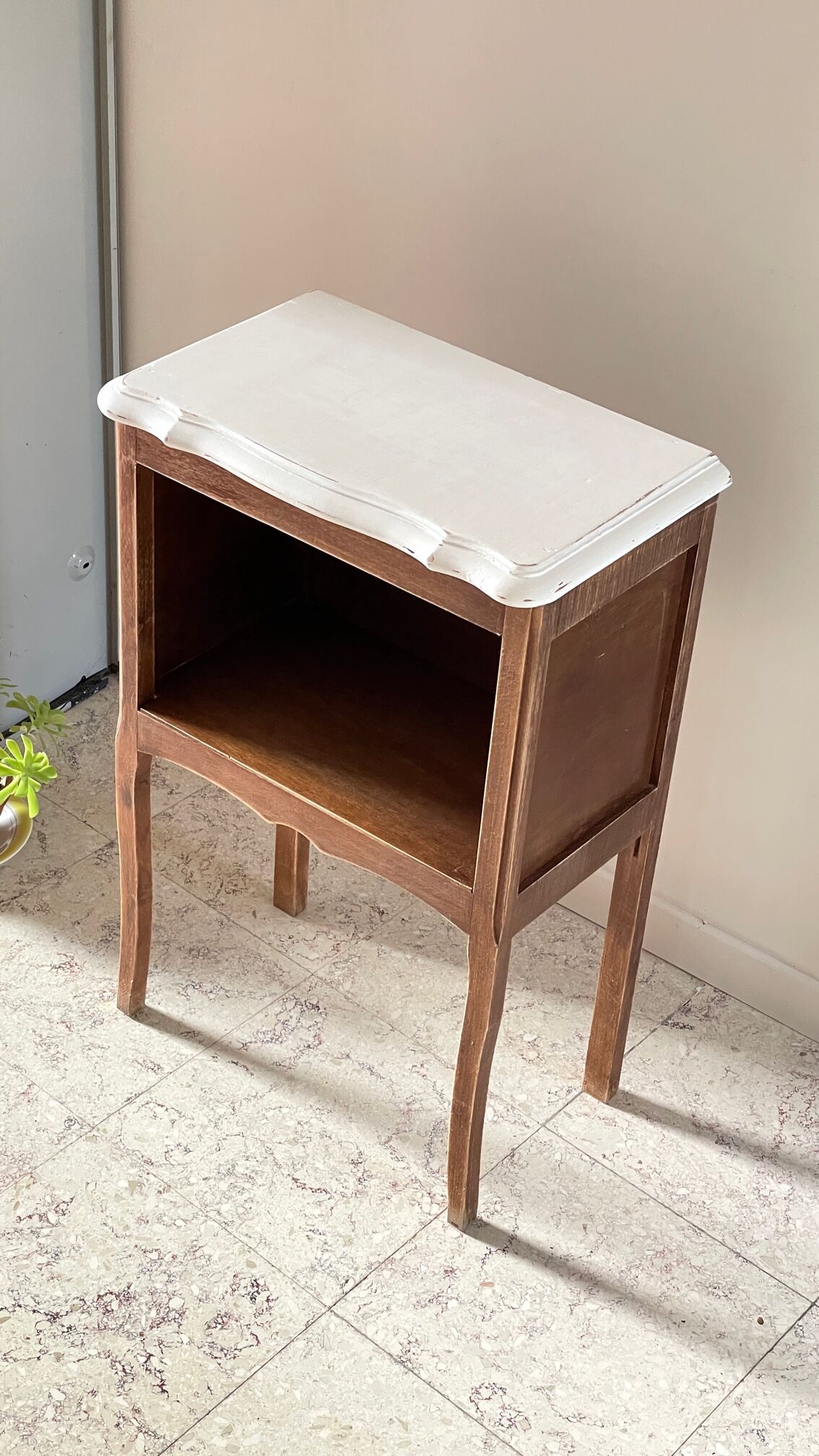 Vintage Wooden Bedside Table