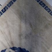 Vintage handmade 4.8' x 6.1' (147 cm x 187 cm) Tibetan Khaden rug from the 1970s