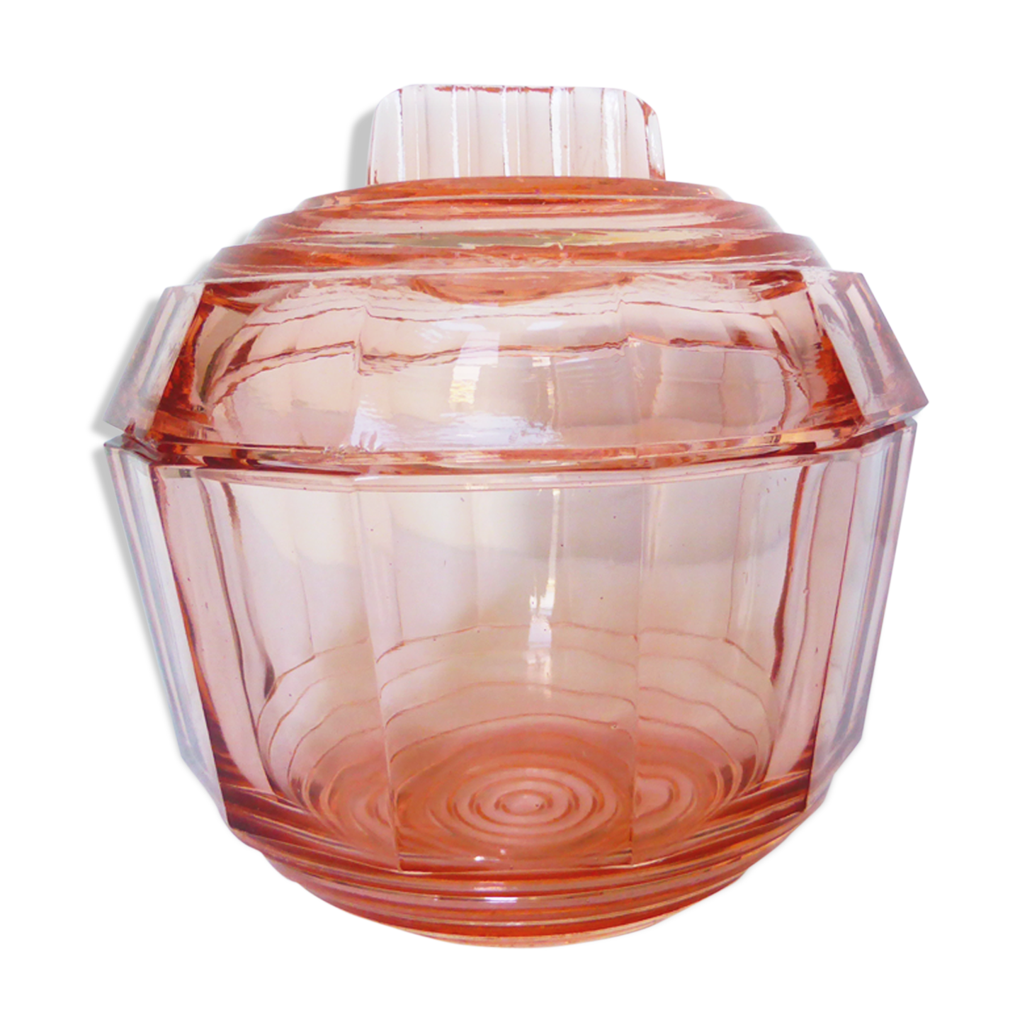 Rosaline pink glass candy box