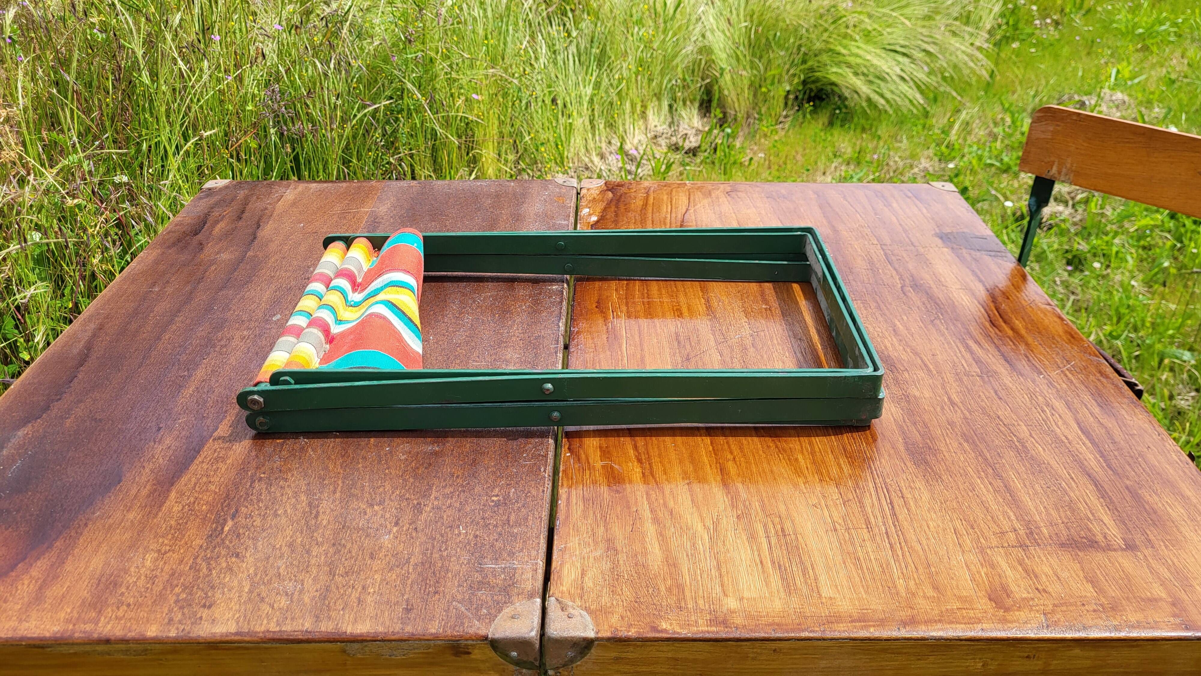 Vintage 1950's picnic table & chair