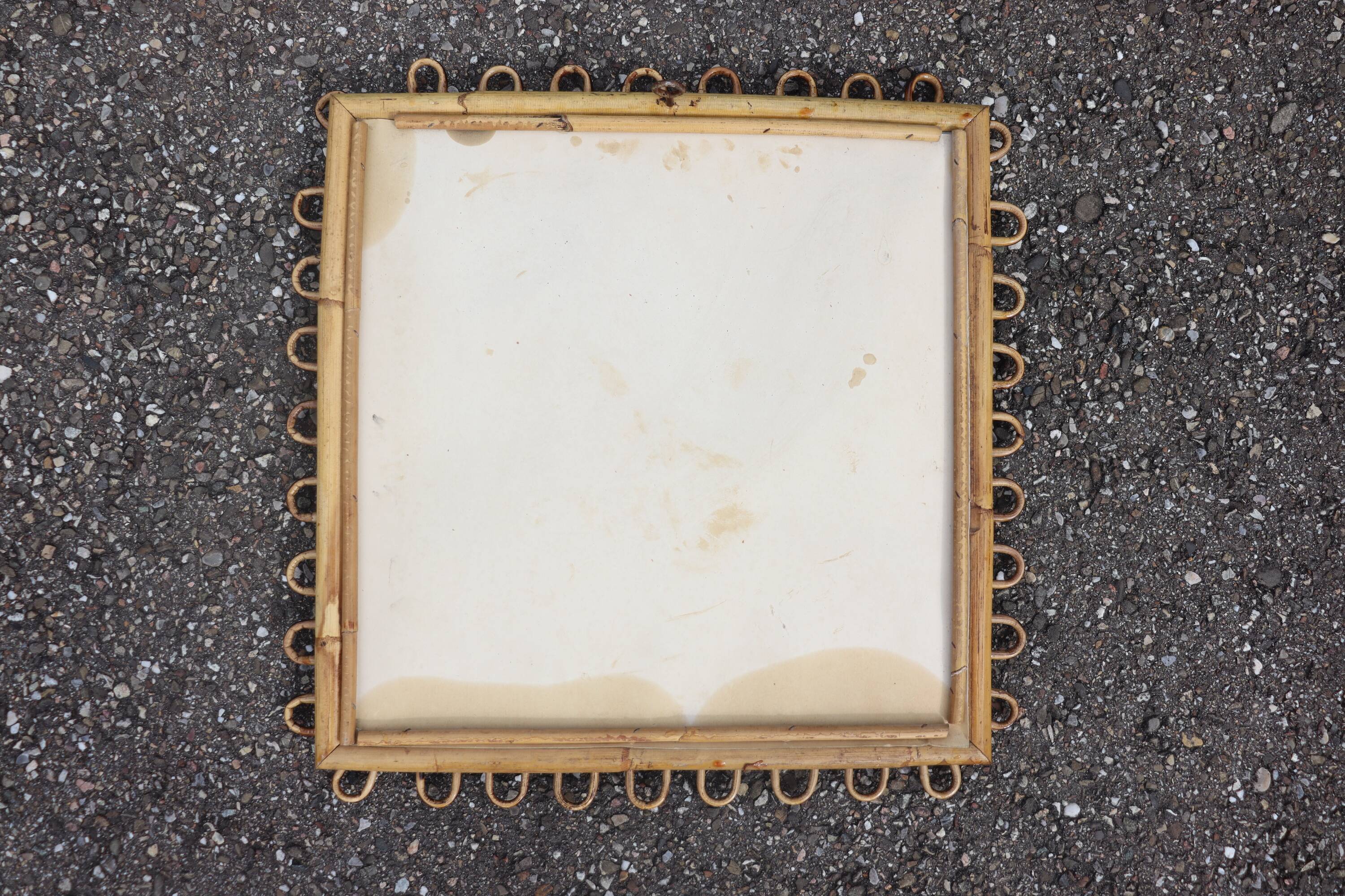 Rattan mirror design Italy