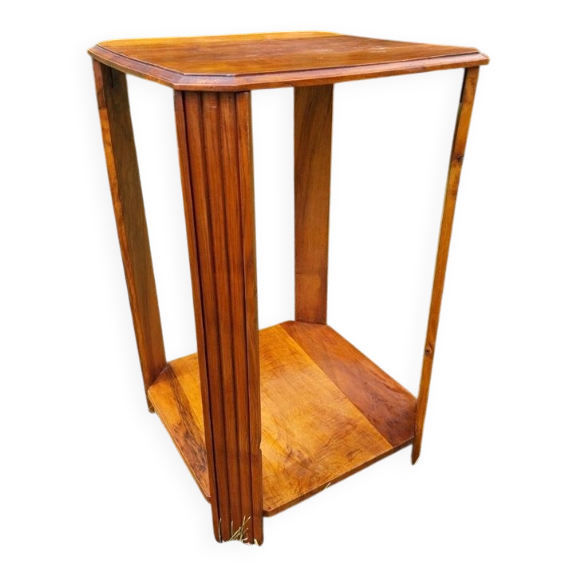Beautiful antique pedestal table / side table / bedside table